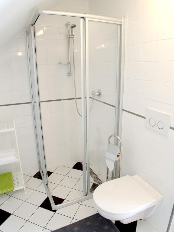 Koupelna v ubytování Apartmány Lhota