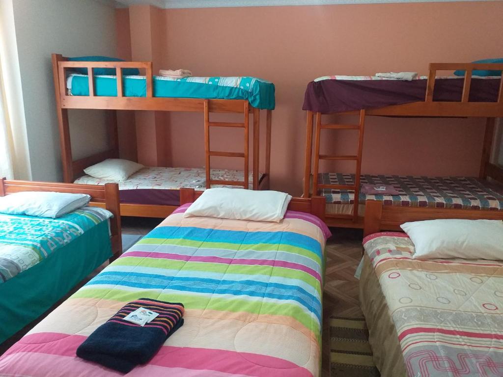 Postel nebo postele na pokoji v ubytování Hostal Resto - Bar "EL PEÑÓN"