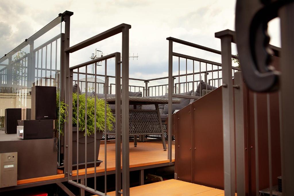 Balkón nebo terasa v ubytování Jungmann Hotel