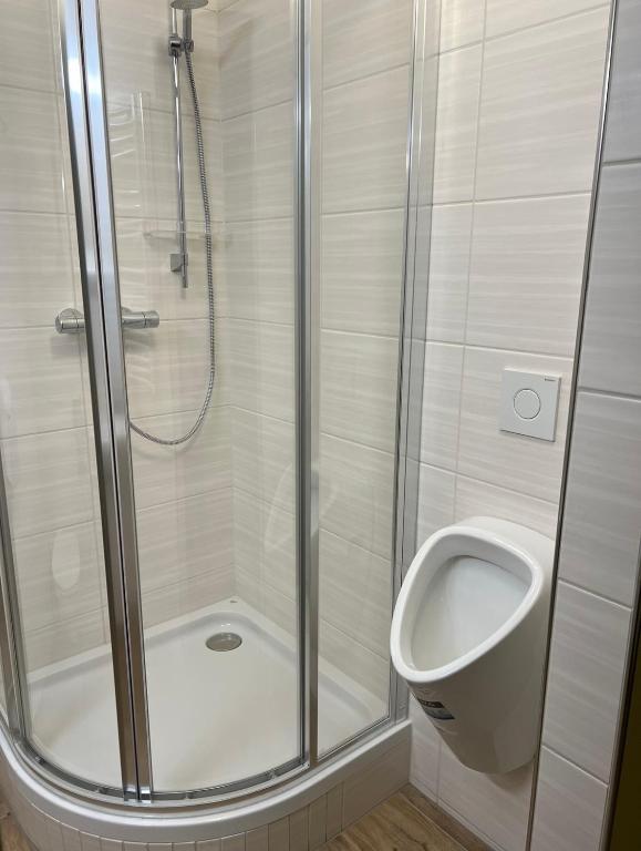 Kúpeľňa v ubytovaní Privatzimmer Weber