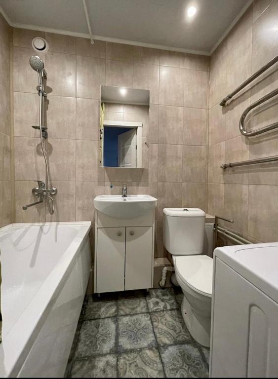 Koupelna v ubytování N-J Apartament