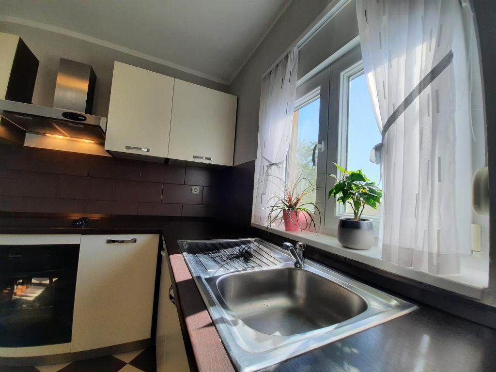 Kuchyňa alebo kuchynka v ubytovaní Apartment Dominik-Posedarje