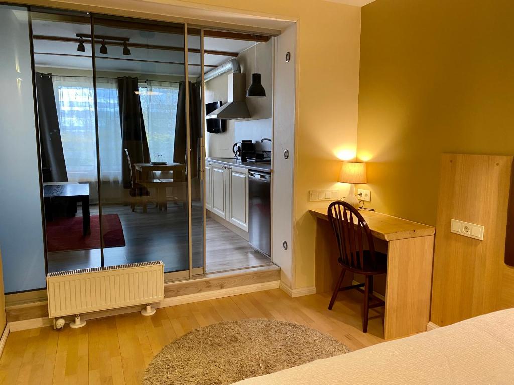 Kuchyň nebo kuchyňský kout v ubytování Veeriku Villa