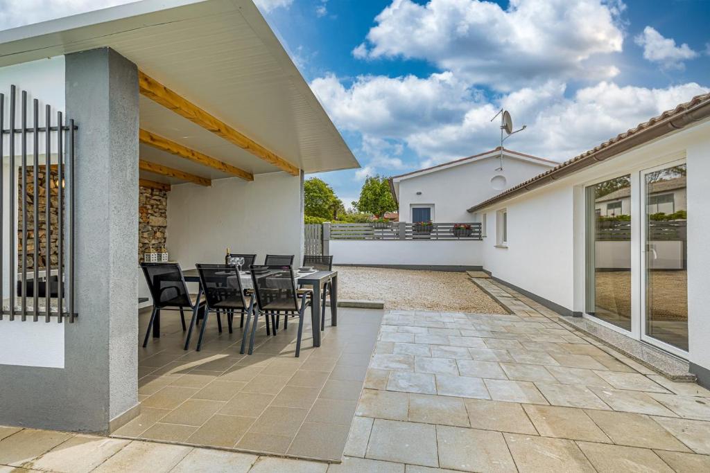 Balkón nebo terasa v ubytování Ferienhaus Prenc