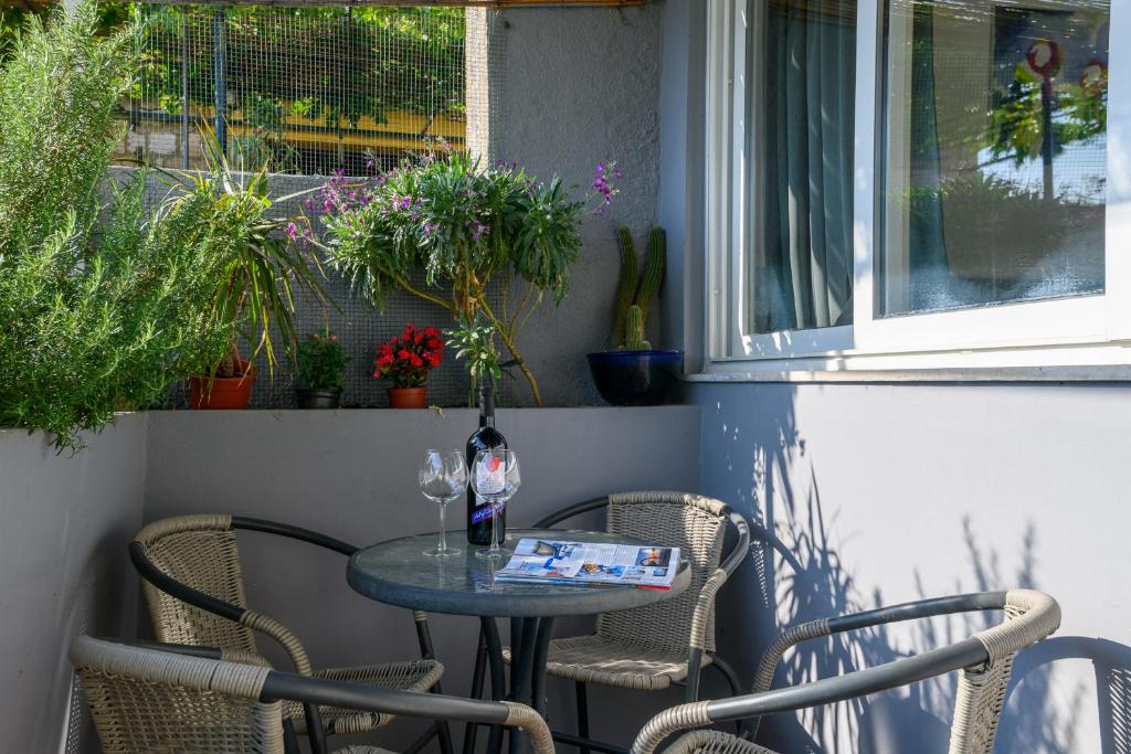 Zahrada ubytování Apartment Rosehip
