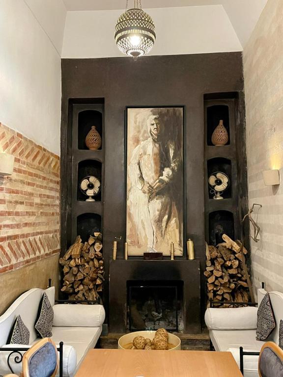 Area soggiorno di Riad Magellan Yoga and Spa