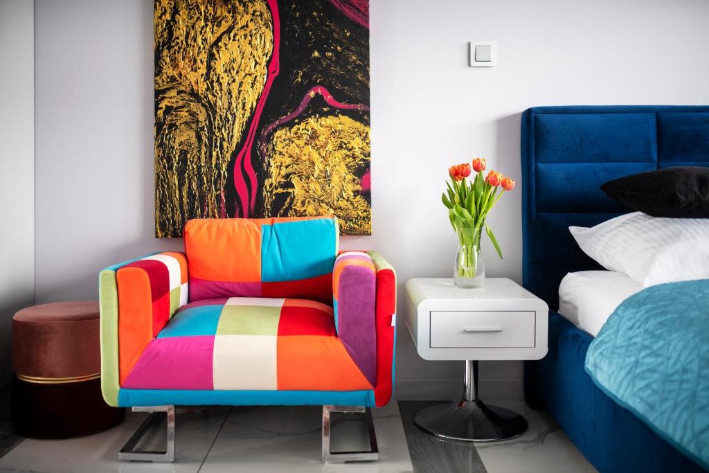 Posedenie v ubytovaní EASY RENT Apartments - Blue Place