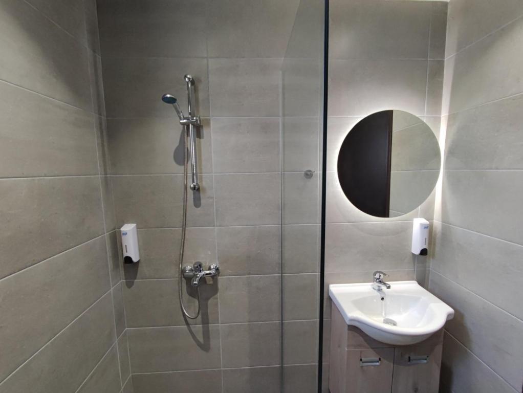 Koupelna v ubytování Afroditi Hotel
