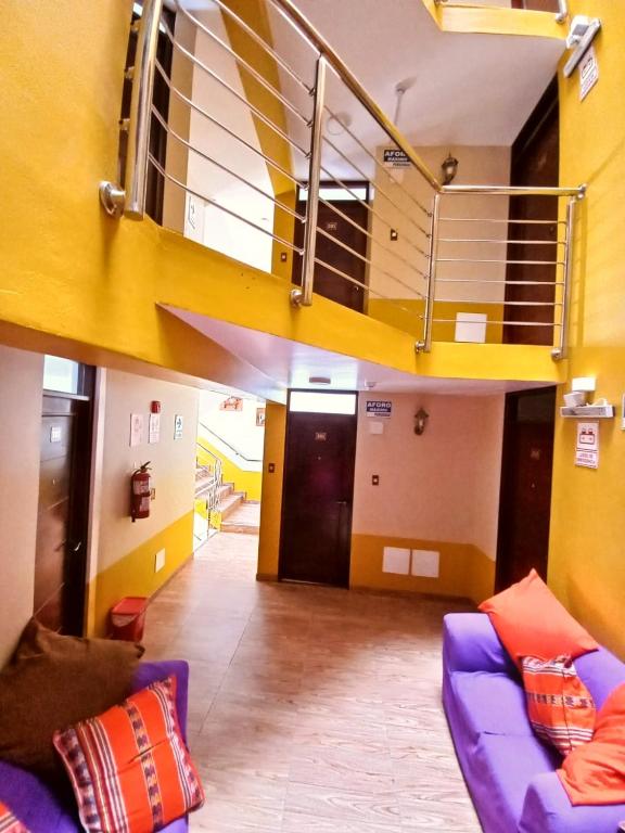 Posezení v ubytování Pukantu Hostal