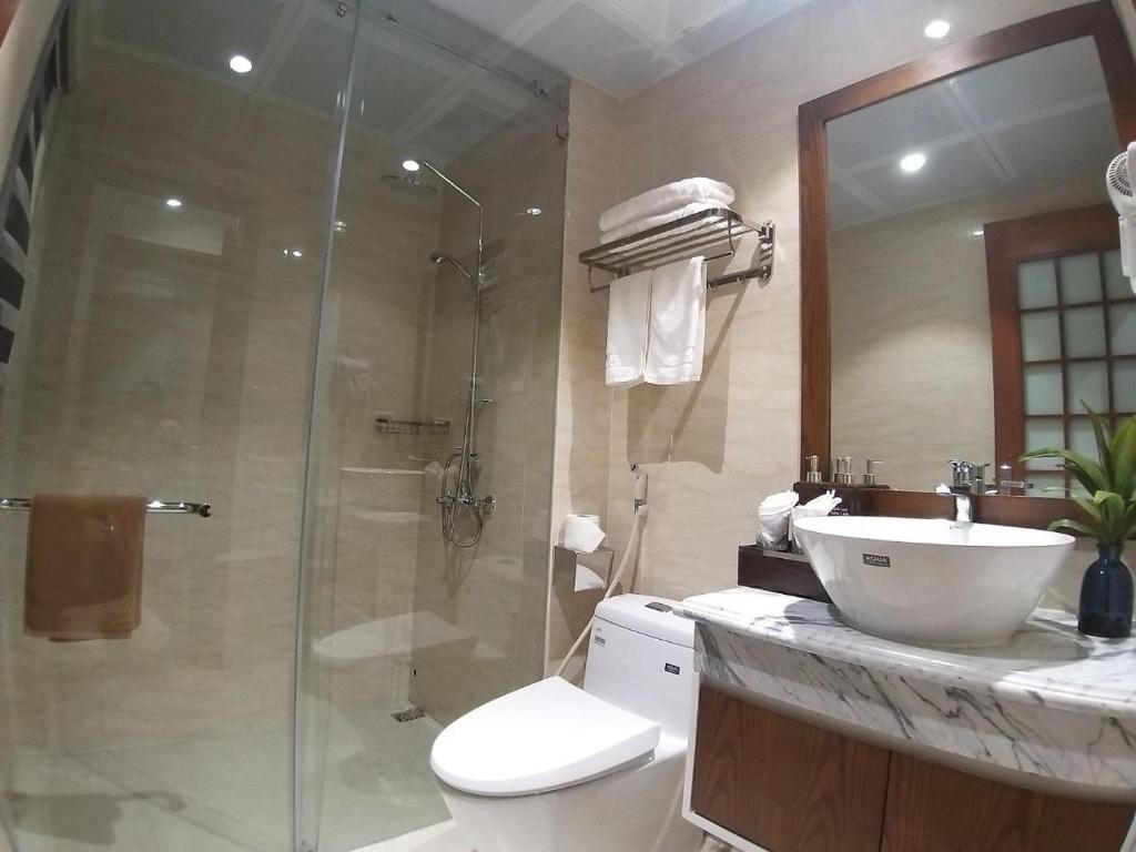 Koupelna v ubytování Samatha Hotel Bai Chay, Ha Long