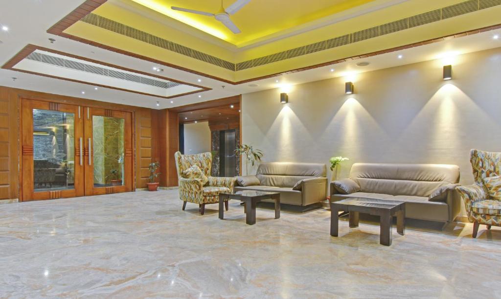 Posezení v ubytování Hotel Mandovin, Udaipur