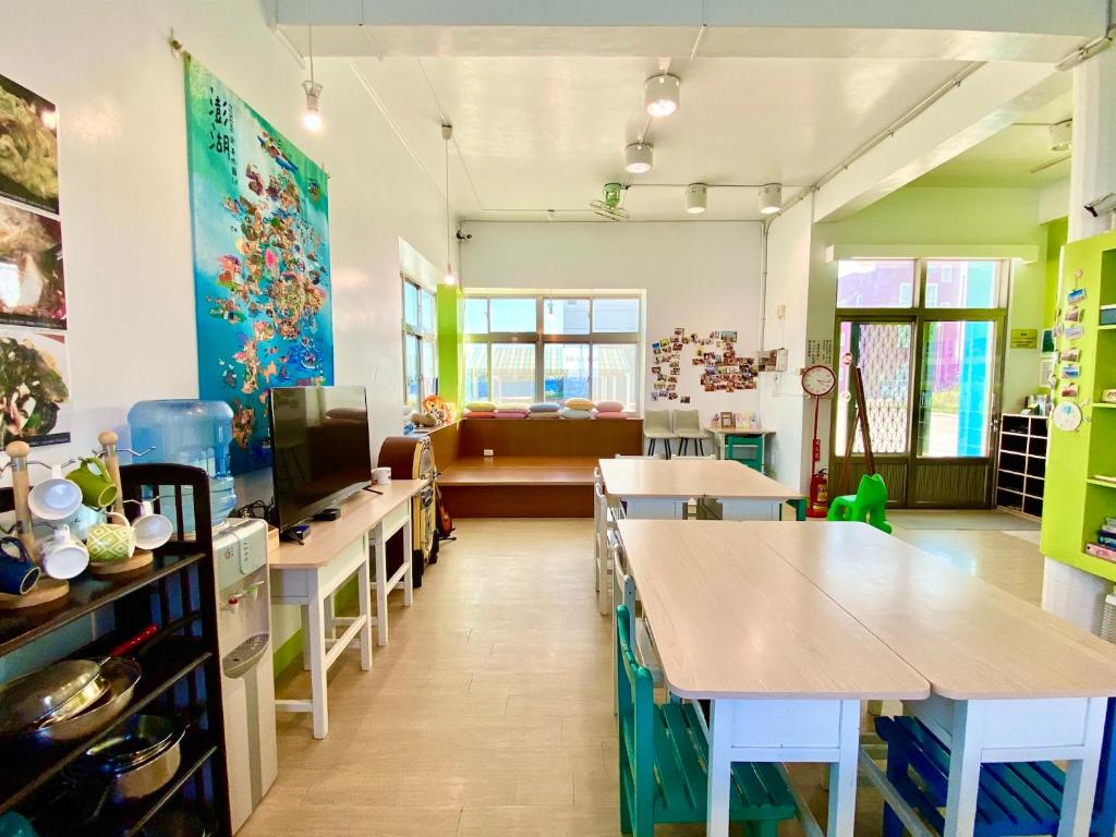 Posezení v ubytování 澎湖北吉光背包客民宿 Bayhouse Hostel Penghu