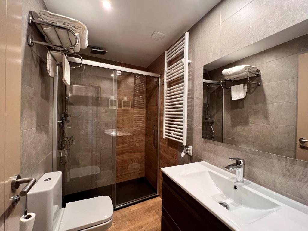 Koupelna v ubytování Apartamentos Casa Roldan