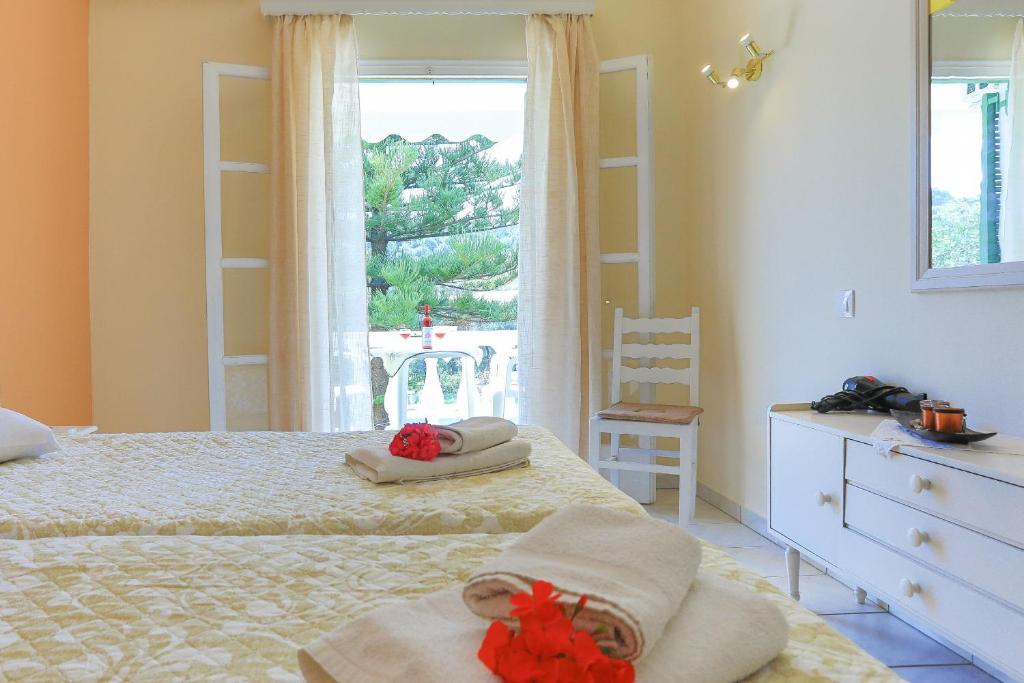 Postel nebo postele na pokoji v ubytování Fran Apartments
