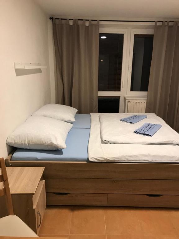 Postel nebo postele na pokoji v ubytování Ubytování ANEŽKA