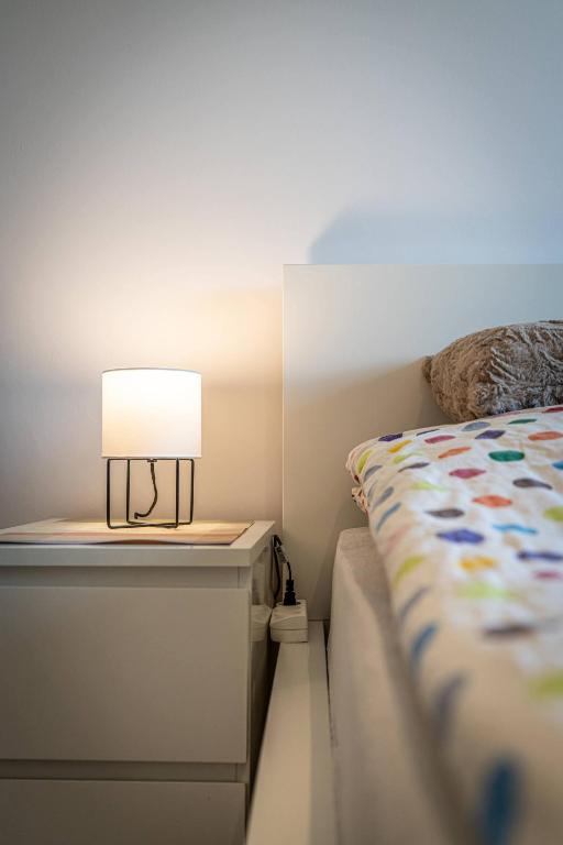 Posteľ alebo postele v izbe v ubytovaní Apartament Ustronny