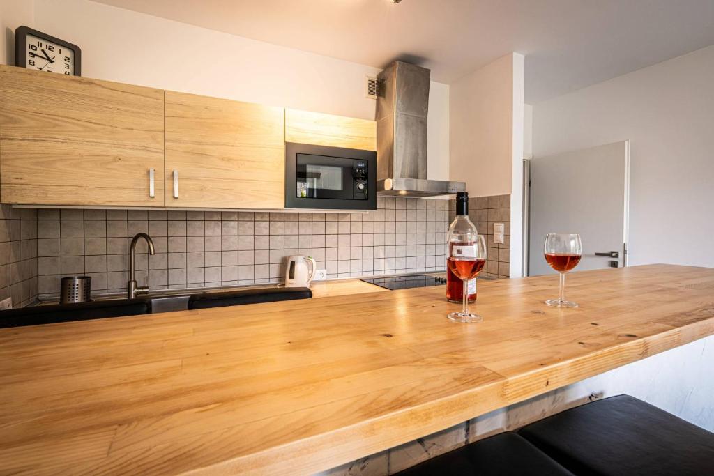 Kuchyňa alebo kuchynka v ubytovaní Apartament Ustronny