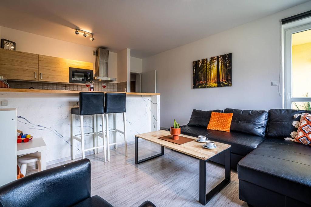 Kuchyňa alebo kuchynka v ubytovaní Apartament Ustronny