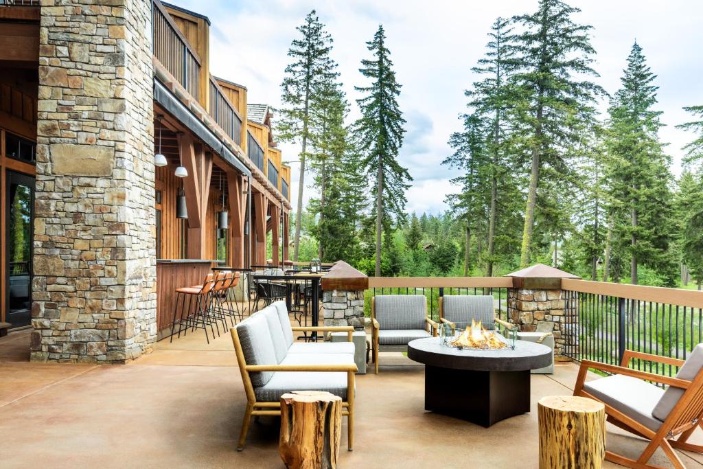 Balkón nebo terasa v ubytování Suncadia Resort