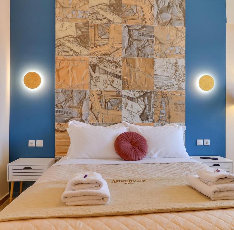 Llit o llits en una habitació de SuperHost Hub #510 Plaka - Monastiraki