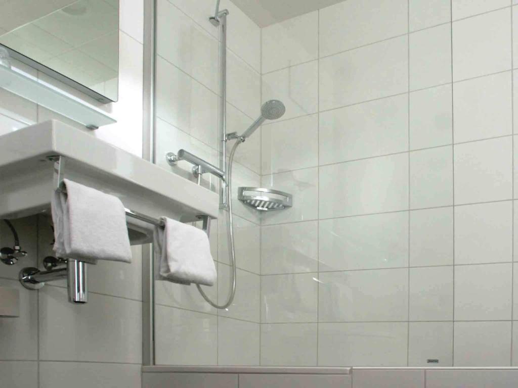 Koupelna v ubytování Hotel Vadian Garni