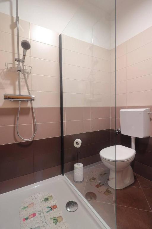 Koupelna v ubytování Apartman Studio Pesja