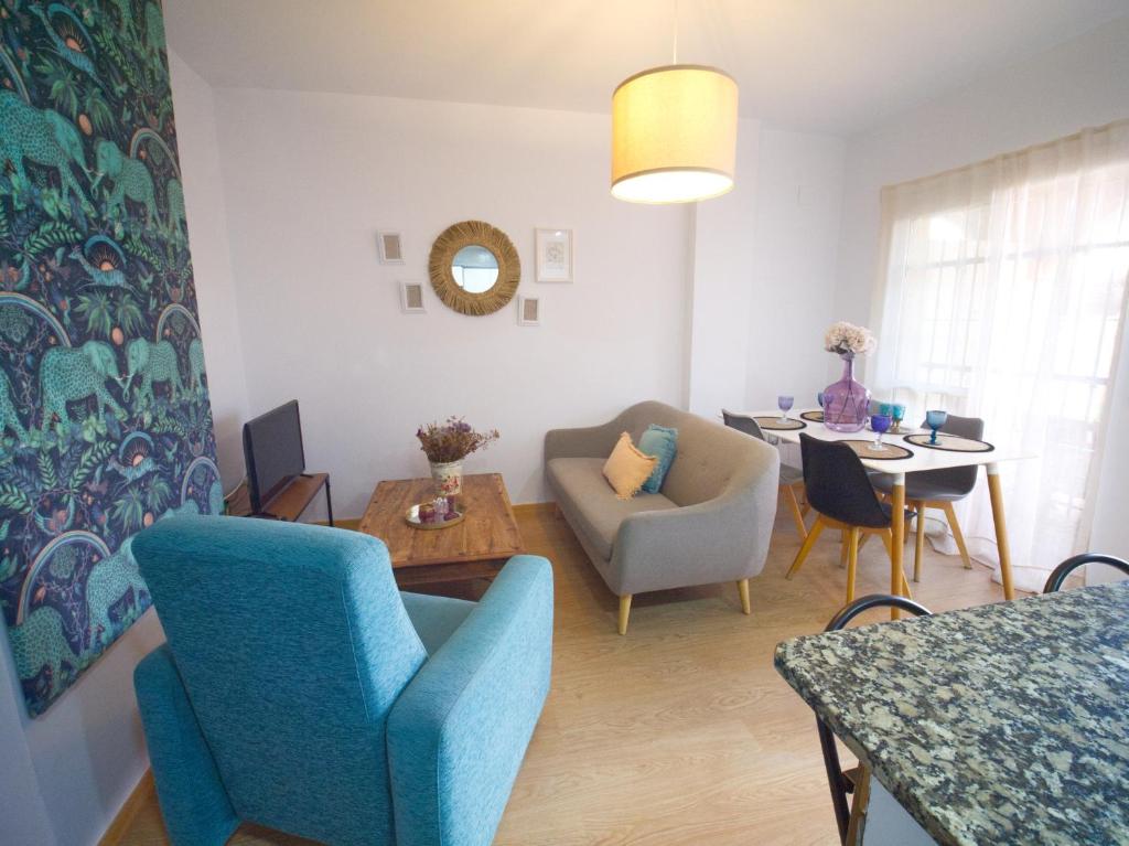Posedenie v ubytovaní Apartamento Residencial Al Andalus 117, La Barrosa, Chiclana, Incluye parking a unos metros del mar