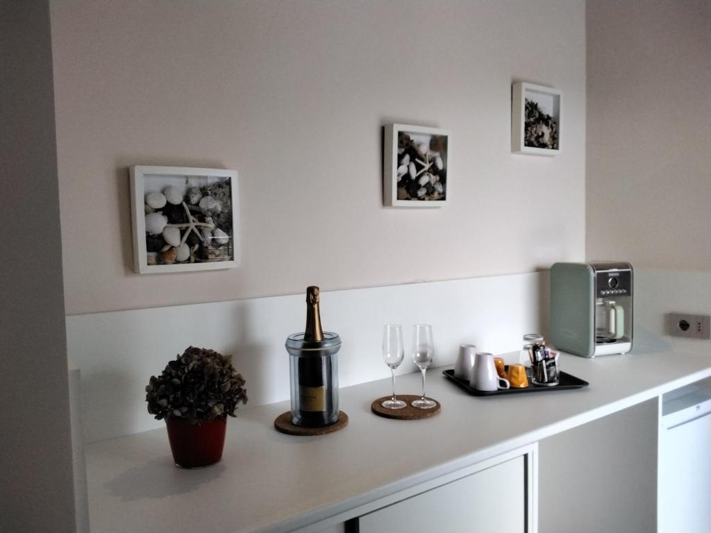 Kuchyňa alebo kuchynka v ubytovaní "Vento di Levante Suite" benvenuti in collina