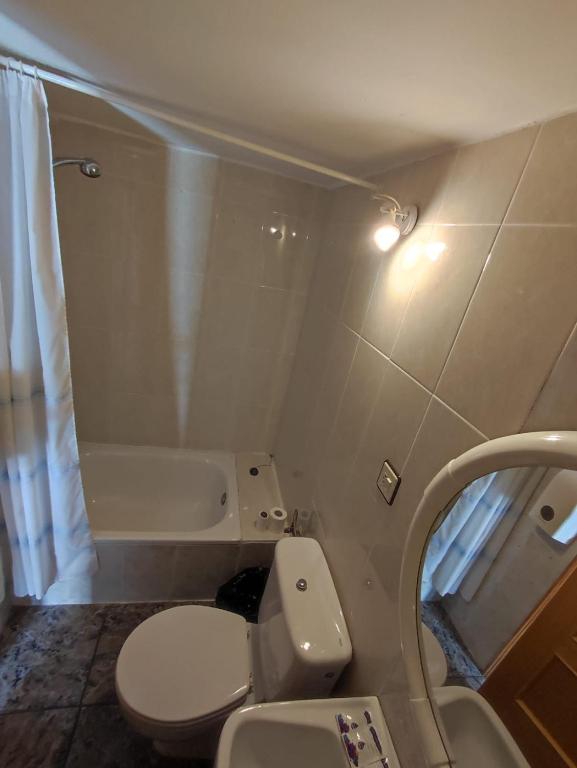 Kúpeľňa v ubytovaní Pensión Pradera