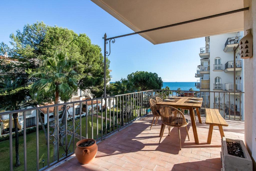 Balkon lub taras w obiekcie Luminoso apartamento en Andalucía del Mar