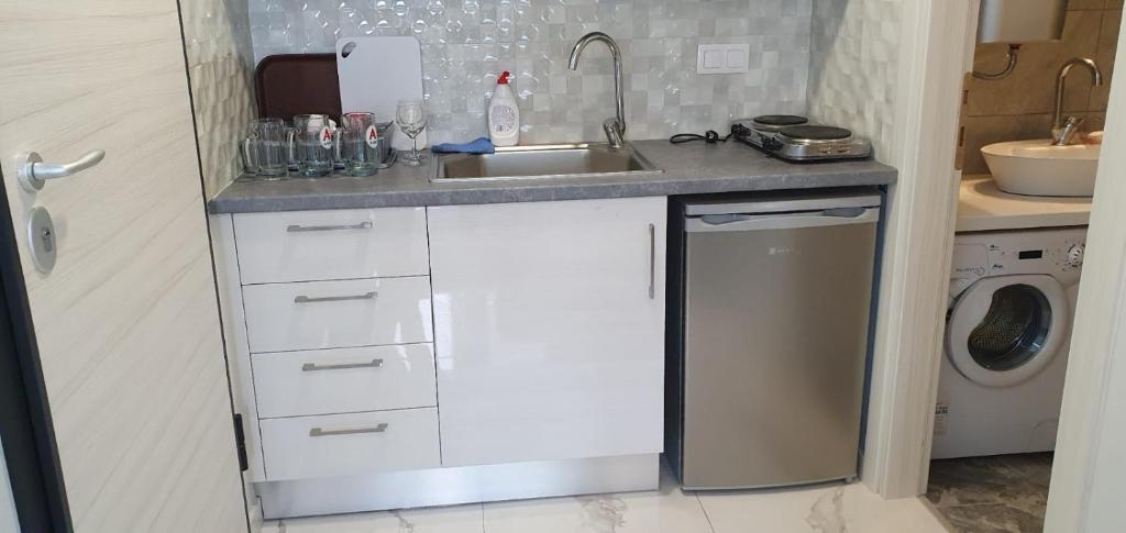 Η κουζίνα ή μικρή κουζίνα στο Apartmani Dedalus
