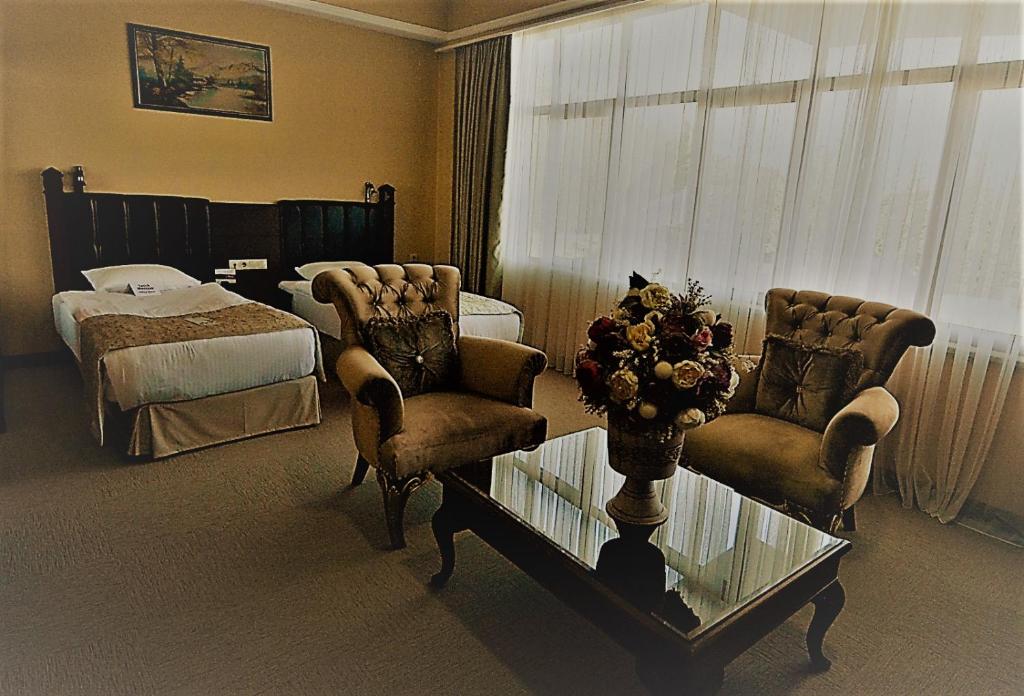 Postel nebo postele na pokoji v ubytování Hotel Monec