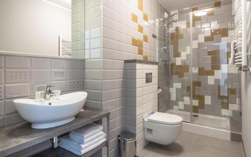 Kúpeľňa v ubytovaní Hotel Impresja