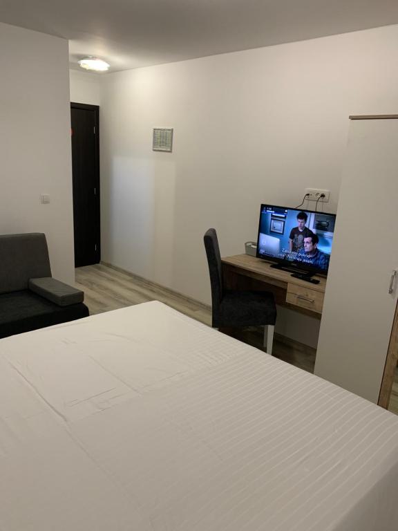 TV a/nebo společenská místnost v ubytování Villa Paradiso By Italy