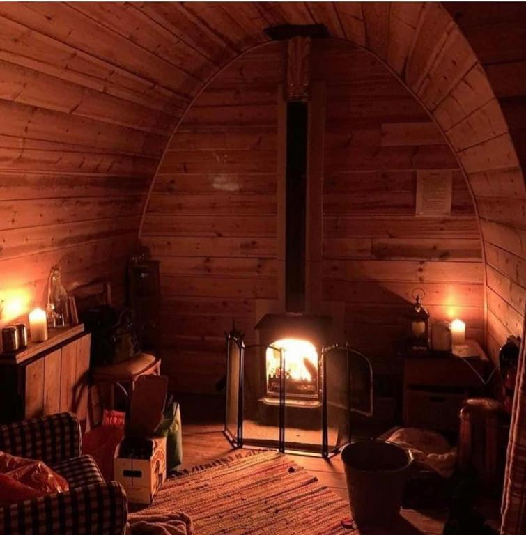 Posezení v ubytování Skipbridge farm glamping