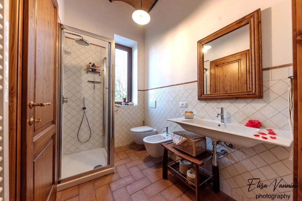 Koupelna v ubytování Partino ArtHouse