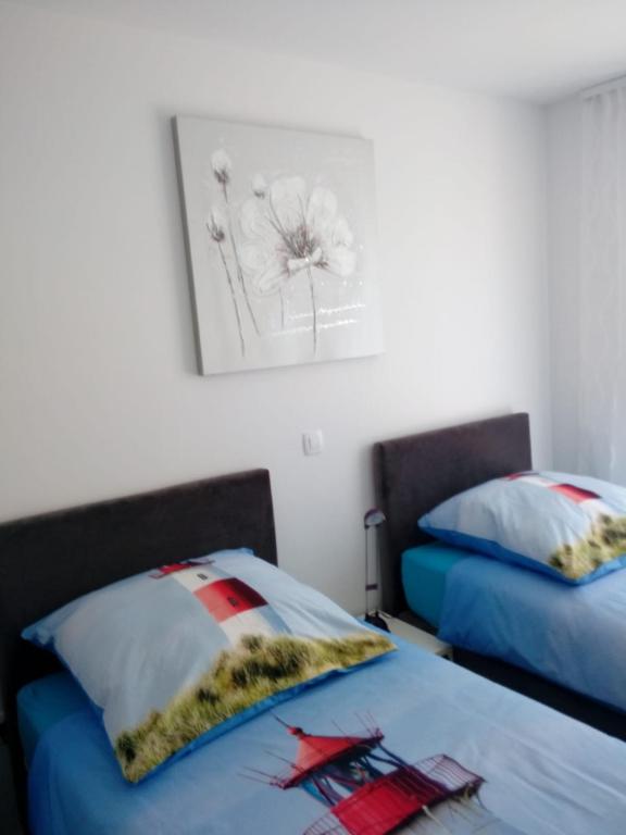 Posteľ alebo postele v izbe v ubytovaní Apartment Mario NIN
