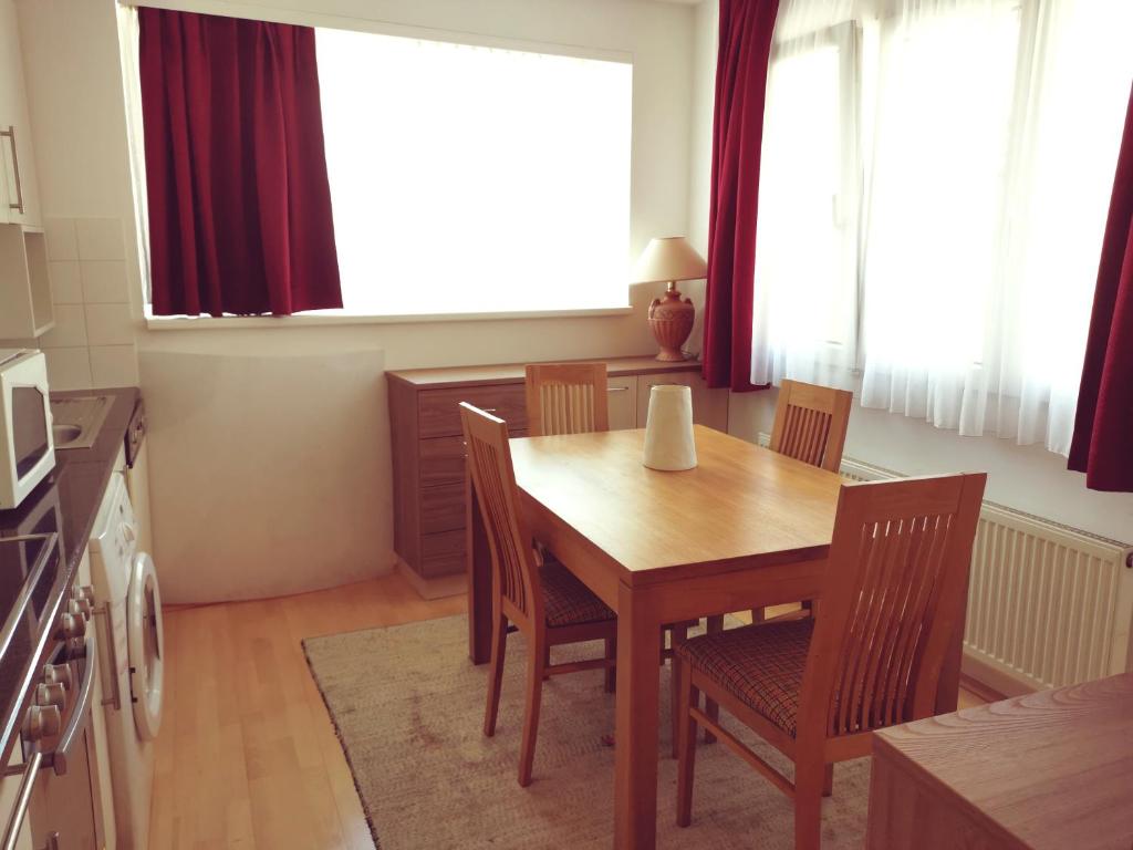 Kuchyň nebo kuchyňský kout v ubytování Hotel Haydn
