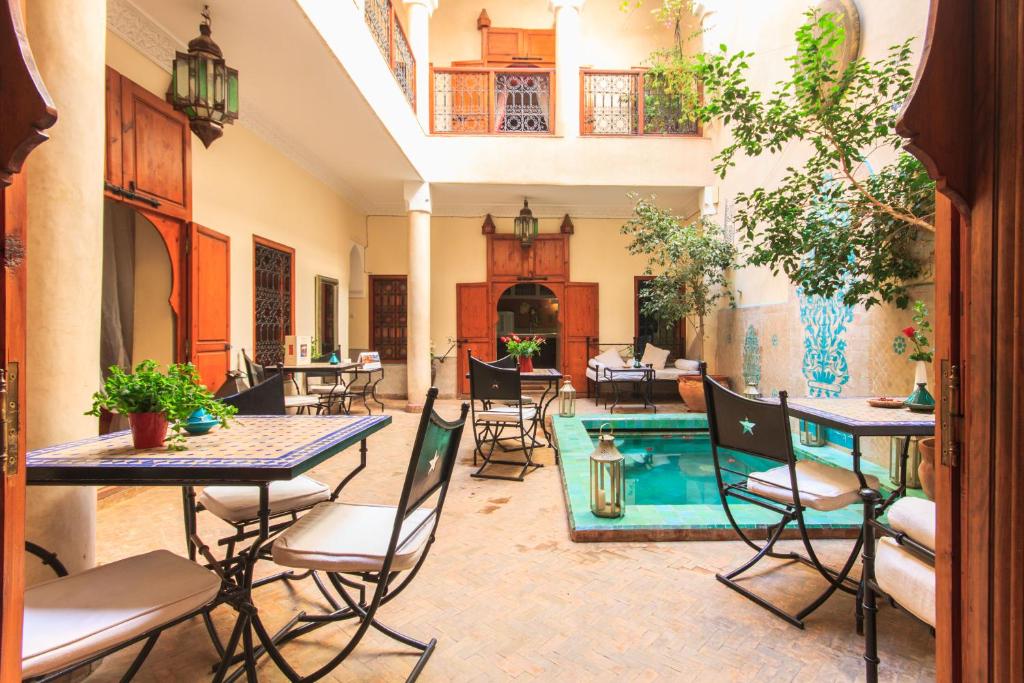 Bazén v ubytování Riad Couleurs du Sud nebo v jeho okolí