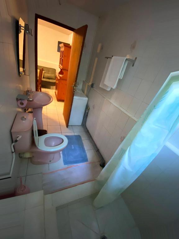 Koupelna v ubytování Mimi