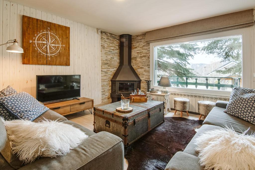 Гостиная зона в CASA FIR - Chalet Individual, único en Formigal