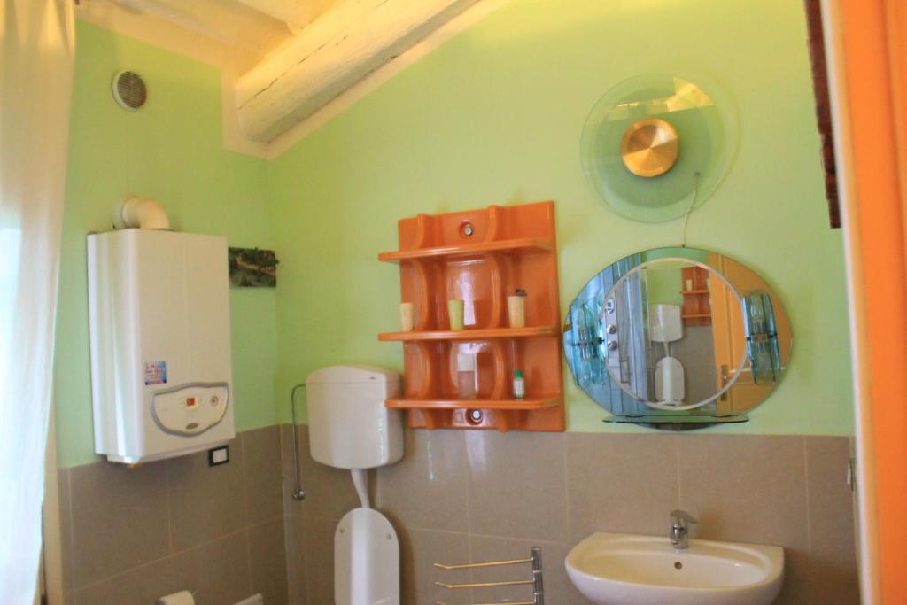 Koupelna v ubytování Villa Leonati