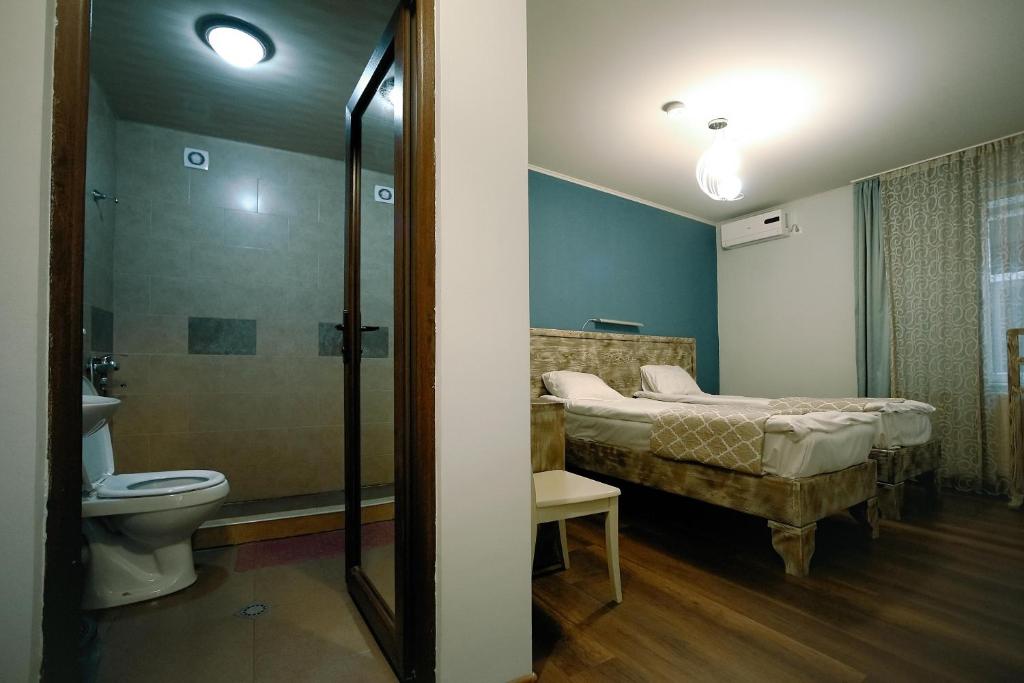 Koupelna v ubytování Hotel Kutaisi Globus
