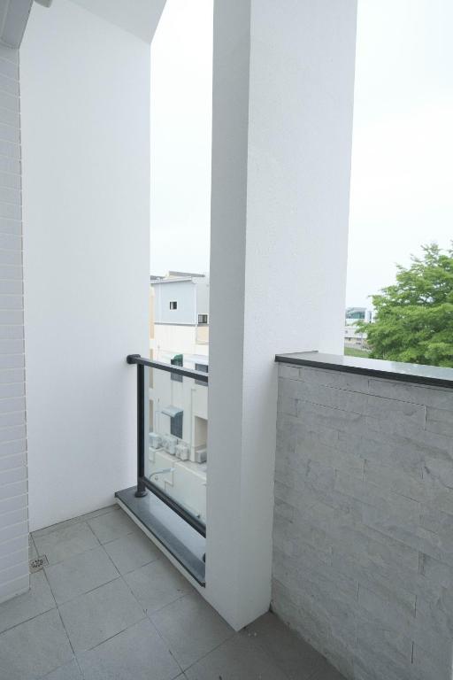 Balkón nebo terasa v ubytování Zhou Ping