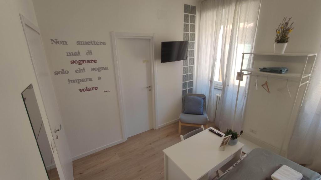 TV a/nebo společenská místnost v ubytování B&B Bel Fiore