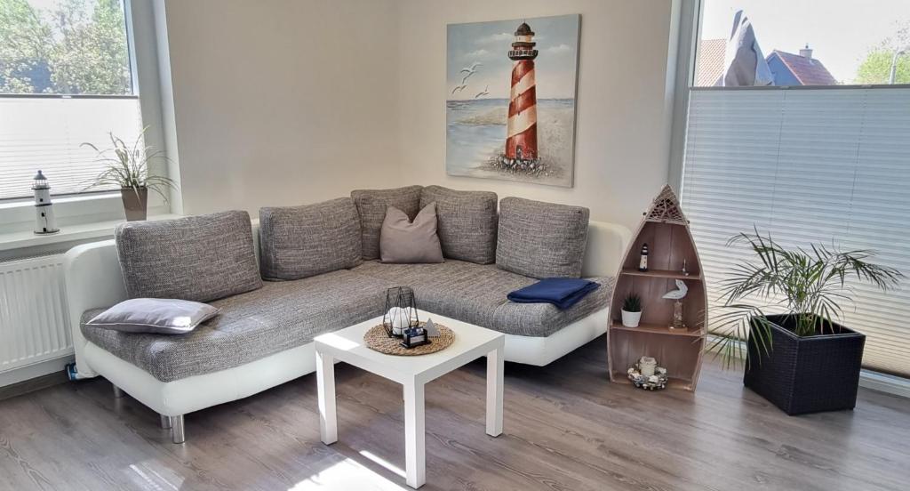 Posezení v ubytování Ferienwohnung Zwei Seen