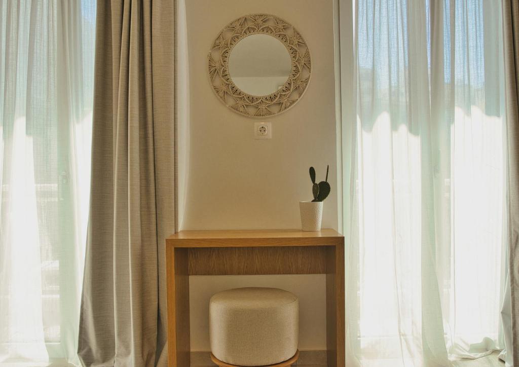 Koupelna v ubytování Aeolia suites