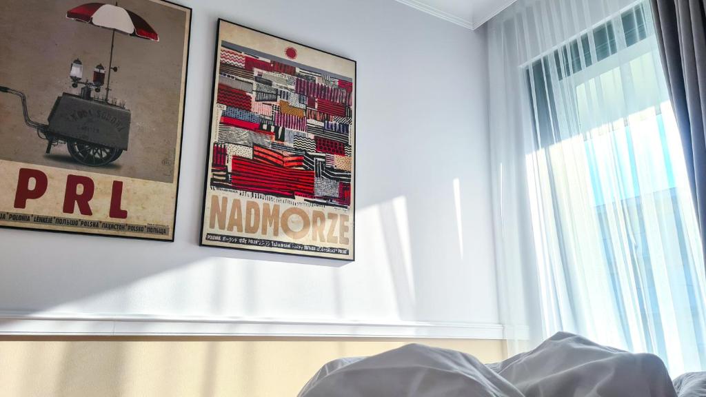 Posteľ alebo postele v izbe v ubytovaní NA WYDMIE APARTAMENT - Rezydencja Niechorze 111