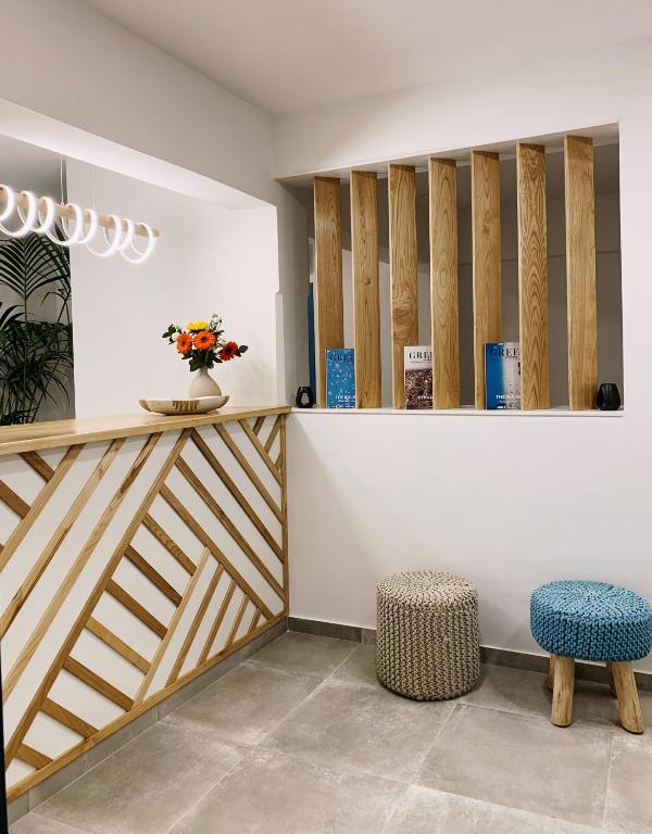 Posezení v ubytování Aeolia suites
