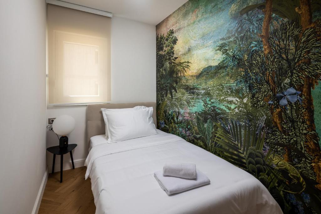 Postel nebo postele na pokoji v ubytování Sun Spalato Amfora